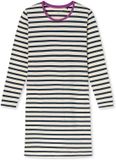 SCHIESSER Nachthemd Lang Dames Casual Essentials Gestreept Lange Mouw Katoen Seasalt Maat 36