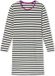 SCHIESSER Nachthemd Lang Dames Casual Essentials Gestreept Lange Mouw Katoen Seasalt Maat 36