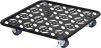 Merkloos Plantentrolley BLACK EDITION 30 x 30 x 55 cm Blauw Metaal