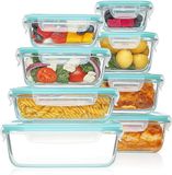 OEM Wan GmbH Glazen pottenset - 8-delige set - veelzijdig - borosilicaatglas