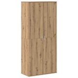 VidaXL Highboard Artisanaal eiken 80 x 39 x 178 cm bewerkt hout