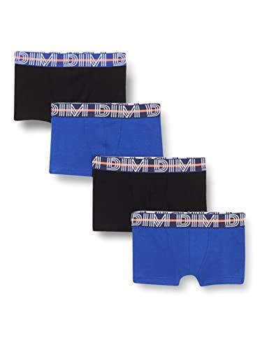 DIM Boxer EcoDIM Stretch Katoen - 4-Pack - Zwart/Navy/Navy/Blauw - 5 Jaar