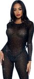 Leg Avenue Sheer rhinestone catsuit