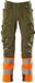 Mascot Accelerate Safe Broek met kniezakken 19179-511 - mosgroen/hi-vis oranje - C62