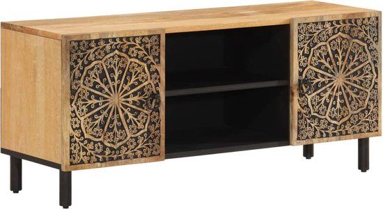 vidaXL Tv-meubel 105x33x46cm massief mangohout