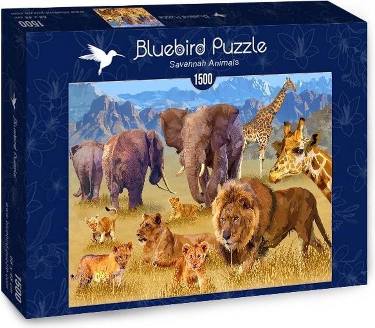Blue Bird Savannah Animals - 1500 stukjes - Multi