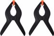 Proplus Zeilklemmen/Lijm Klem - Set van 16 stuks - Zwart - 15 cm - Kunststof