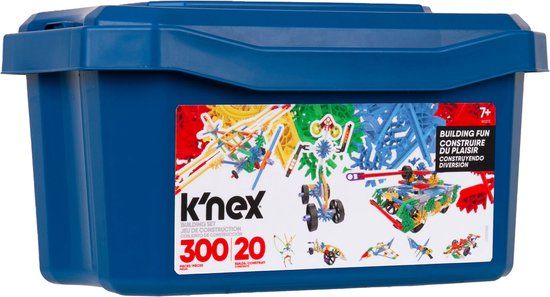 KNEX CLASSICS 300 PC - 20 MODEL BUILDING FUN TUB - 7+ Years