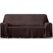 ECOMMERC3 Multifunctionele sprei, omkeerbaar, 230 x 260 cm, jacquard-stof, bruin