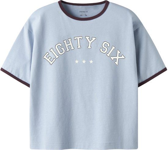 NAME IT Jongens T-shirt lichtblauw katoen maat 158/164