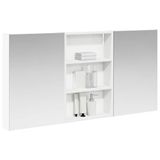 vidaXL Badkamerkastenset 3 st 120 x 10,5 x 60,5 cm Bewerkt hout
