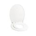 MARTILLO Cofan Abattant de WC | Forme ovale | Matériau : polypropylène | Dimensions : 44,7 x 37,1 cm