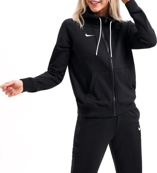 Nike Park 20 Fleece Zip Hoodie Women - Damesvest Zwart-L