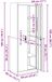 vidaXL Armoire anthracite acier 60 x 40 x 180 cm