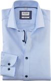 OLYMP Level 5 body fit overhemd - twill - lichtblauw - Strijkvriendelijk - Boordmaat: 44 (EU maat: XL)