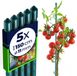 KADAX Support de fleurs, set de 5, 150 cm, acier, revêtement plastique