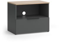 Vicco Wido meuble TV – 60 x 50 cm avec tiroir Anthracite/Sonoma