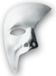 Masque de carnaval sans marque phantom of the opera - 3x - blanc