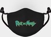 Rick and Morty Masker Zwart - Unisex - Katoen - Wasbaar