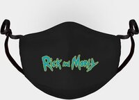 Rick and Morty Masker Zwart - Unisex - Katoen - Wasbaar