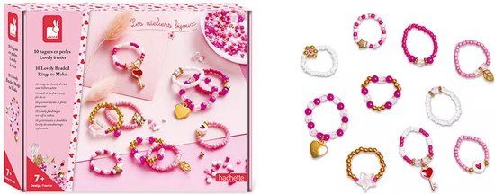 Janod Les Ateliers Bijoux - 10 Parelringen maken set