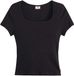 Levi's Essential Sqrd Neck Tee - Zwart - Maat M