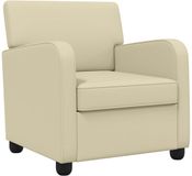 vidaXL Fauteuil Crèmekleurig Kunstleer