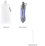 Sans marque Filtre à eau pour urgences en extérieur, paille de filtre à eau portable, filtre à eau potable pour le camping et les activités de plein air