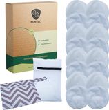 Muntel® Wasbare Zoogcompressen - Snelle Absorptie - Comfortabel - Wasbaar - Cup A t/m E - 16 Stuks - Wit
