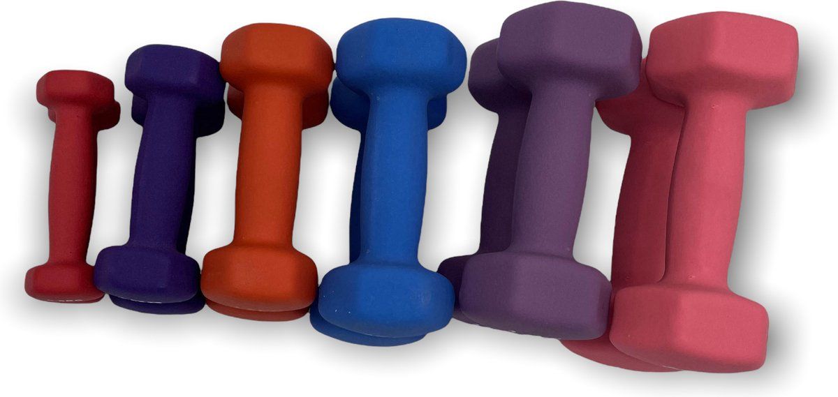 Padisport Dumbbell Set - 0.5-3 kg - Fitness - Weight Set - 12 Pieces