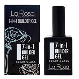 LaRosa 7-in-1 BUILDER GEL in een Fles – Versterkende Gel 15ml voor Nagelverlenging, Langdurige Base/Top Coat - TRANSPARANT KRISTAL