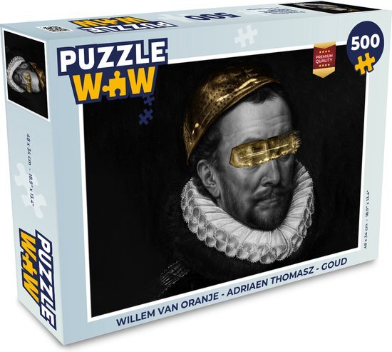 MuchoWow Puzzel Willem van Oranje - Adriaen Thomasz - Goud - Legpuzzel - Puzzel 500 stukjes