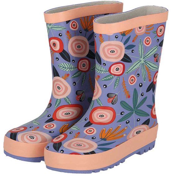 XQ Regenlaarzen kinderen - Multi color - Gebloemd