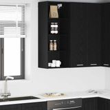 vidaXL Hangkast Zwart Eiken 40 x 29,5 x 100 cm Bewerkt Hout