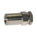 Riegler Filter inline, 36 μm, G 3/8 binnen/binnen, SW 24, ingangsdruk max. 18 bar, temperatuurbereik 0 °C tot 80 °C, behuizing: messing.