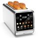 Keenstone Broodrooster met 4 schijven, led-display, touchscreen met geheugenfunctie, single-slice-technologie, timer, ontdooi- en opwarmfunctie, 6 bruiningsniveaus, 5 broodprogramma's, kruimellade