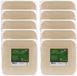 Humbert Assiettes à gâteaux - assiettes à pâtisserie - en carton moulé - 100x - beige - carré - Dia 14 cm