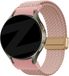 Bandz Gevlochten nylon bandje 'Easy fit' - Roze