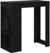 vidaXL Table de bar - 102 x 50 x 103,5 cm - Bois traité - Chêne noir