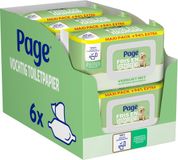 Page® Vochtig Toiletpapier - Fris en Verzorgend (Aloë Vera) Maxi - 6 x 74 stuks
