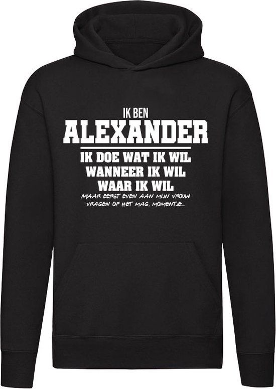 Alexander Verjaardag Trui - Zwart - Unisex