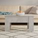 Maison Exclusive - Table basse, couleur béton, 79x49x41 cm, panneau de particules