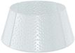 vidaXL Jupe de sapin de Noël conique blanc acier Ø 62 x 25 cm