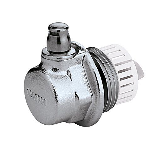 Caleffi 507721 AERCAL radiatorstop 1 1/4 inch M links met afvoerventiel Aria
