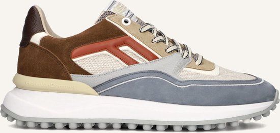 Floris van Bommel Sfm-10139 Noppi Sneakers - Suède - Heren - Bruin - Maat 46