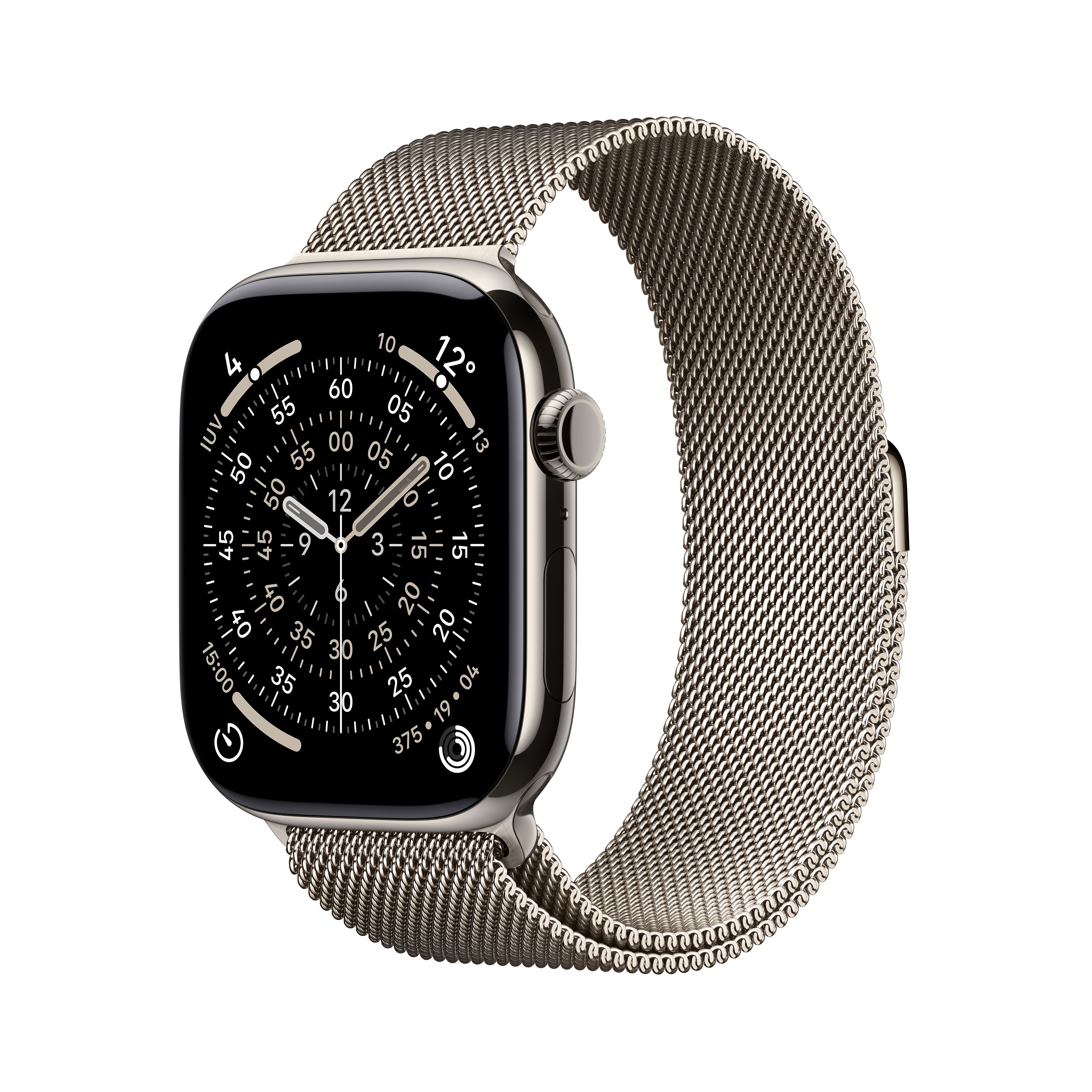 Apple Watch 11 - Wifi + 5G - 46mm - Titanium Case with Natural Milanese Loop - S/M