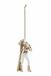 Huismerk Icecat Kunststof kerst ornament skivrouw met cocktail 12.5cm wit, goud