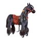 Ebony S Mécanique cheval à bascule, cheval à bascule pour enfants de 3-6 ans - noir