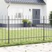 vidaXL Tuinhek WOERDEN 3 stuks 5,1 x 0,8 m Poedergecoat staal Grijs