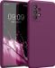 kwmobile telefoonhoesje geschikt voor Samsung Galaxy A52 / A52 5G / A52s 5G - Hoesje met siliconen coating - Smartphone case in bordeaux-violet